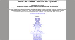 Desktop Screenshot of info.trachten-und-jagdbedarf-strasser.de